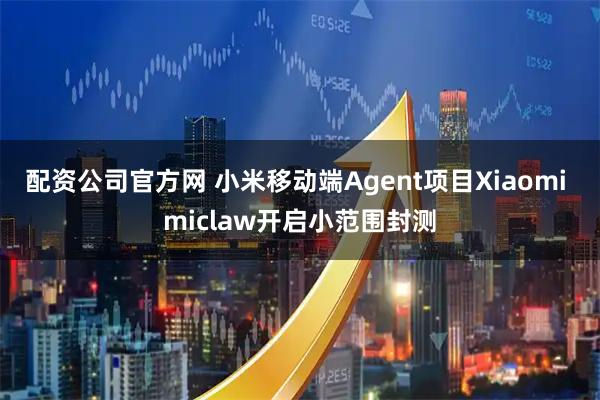 配资公司官方网 小米移动端Agent项目Xiaomi miclaw开启小范围封测