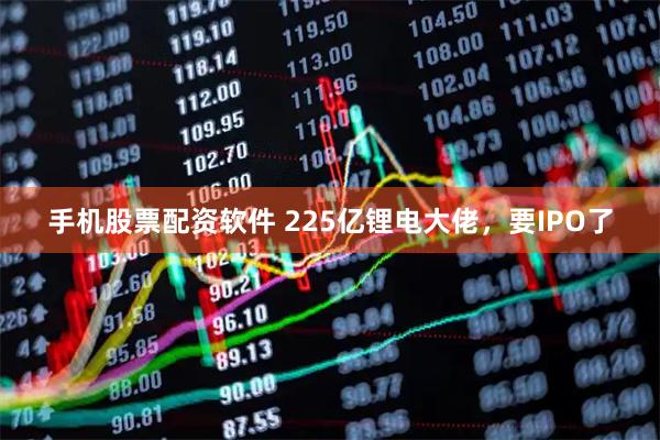 手机股票配资软件 225亿锂电大佬，要IPO了