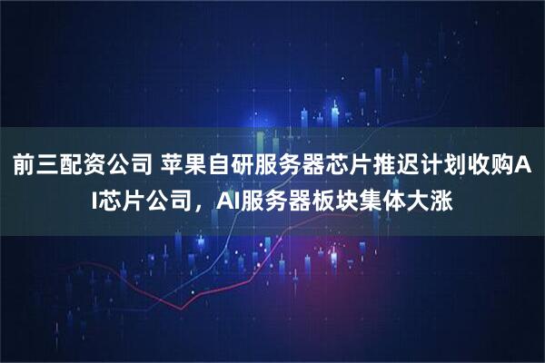 前三配资公司 苹果自研服务器芯片推迟计划收购AI芯片公司，AI服务器板块集体大涨